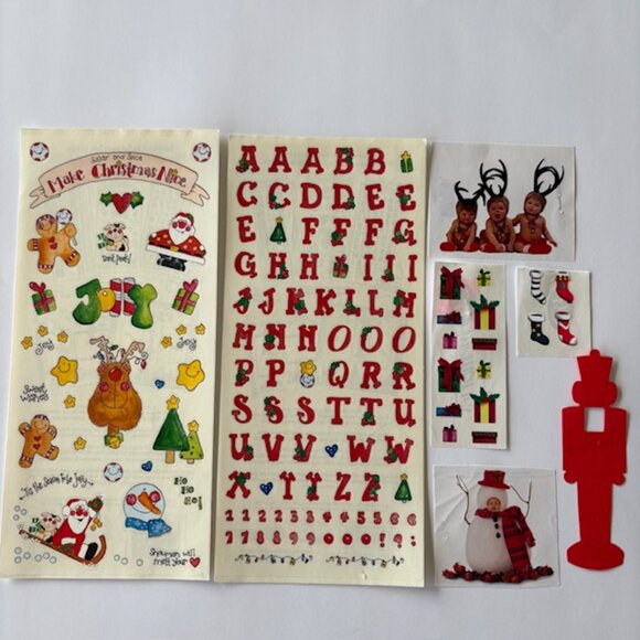 Christmas Scrapbook Crafting Junk Journaling Stickers Diecuts Embellishments - Picture 9 of 12